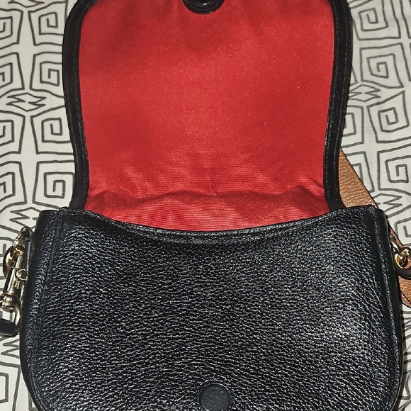 Coach Black Pebbled Leather Crossbody Bag - Picture 4 of 5
